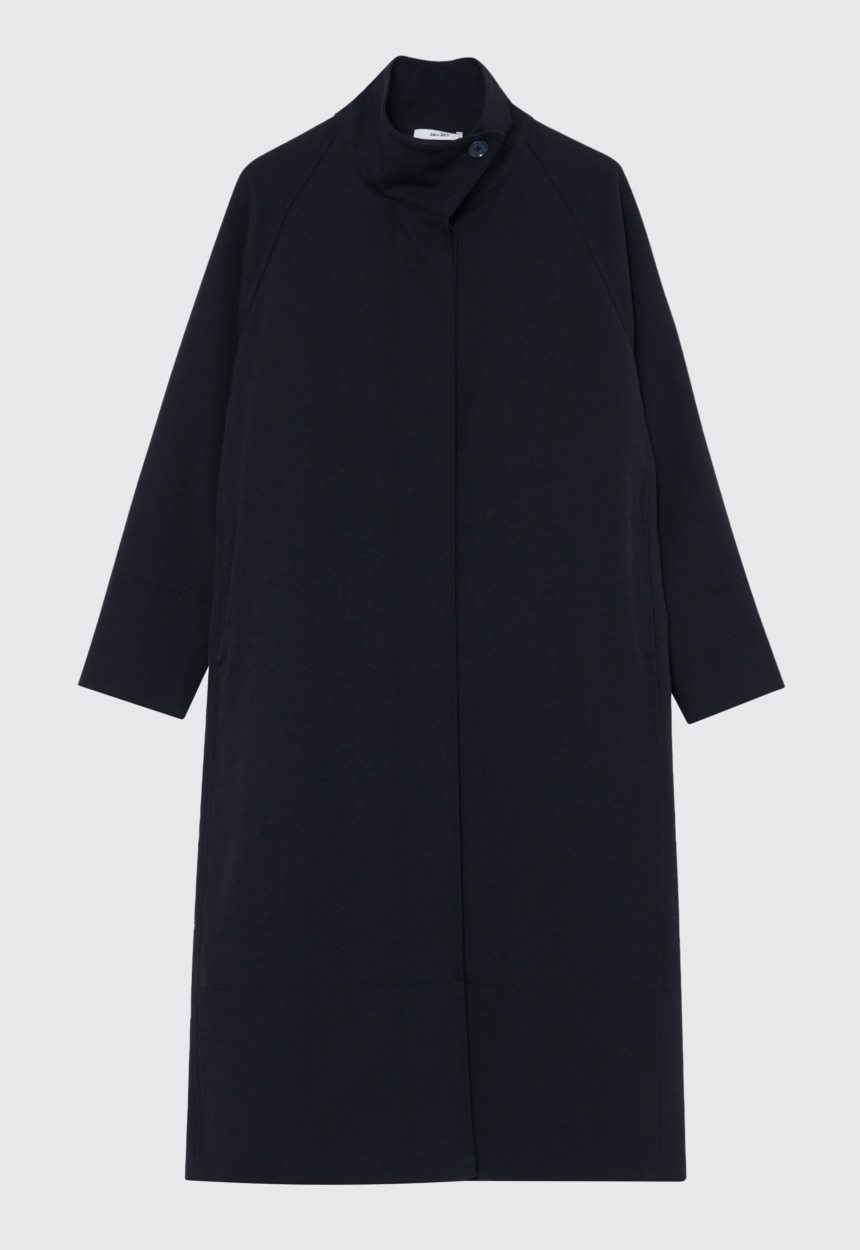 Jac + Jack McLaren Wool Twill Coat - Black